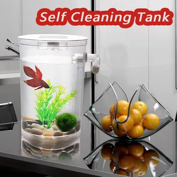 Fish Tank Desktop Mini Plastic Creative Goldfish Tank Small Aquarium Bucket Fish Tank Round Cylinder Home Decoration #YL5
Fish Tank Desktop Mini Plastic Creative Goldfish Tank Small Aquarium Bucket Fish Tank Round Cylinder Home Decoration #YL5