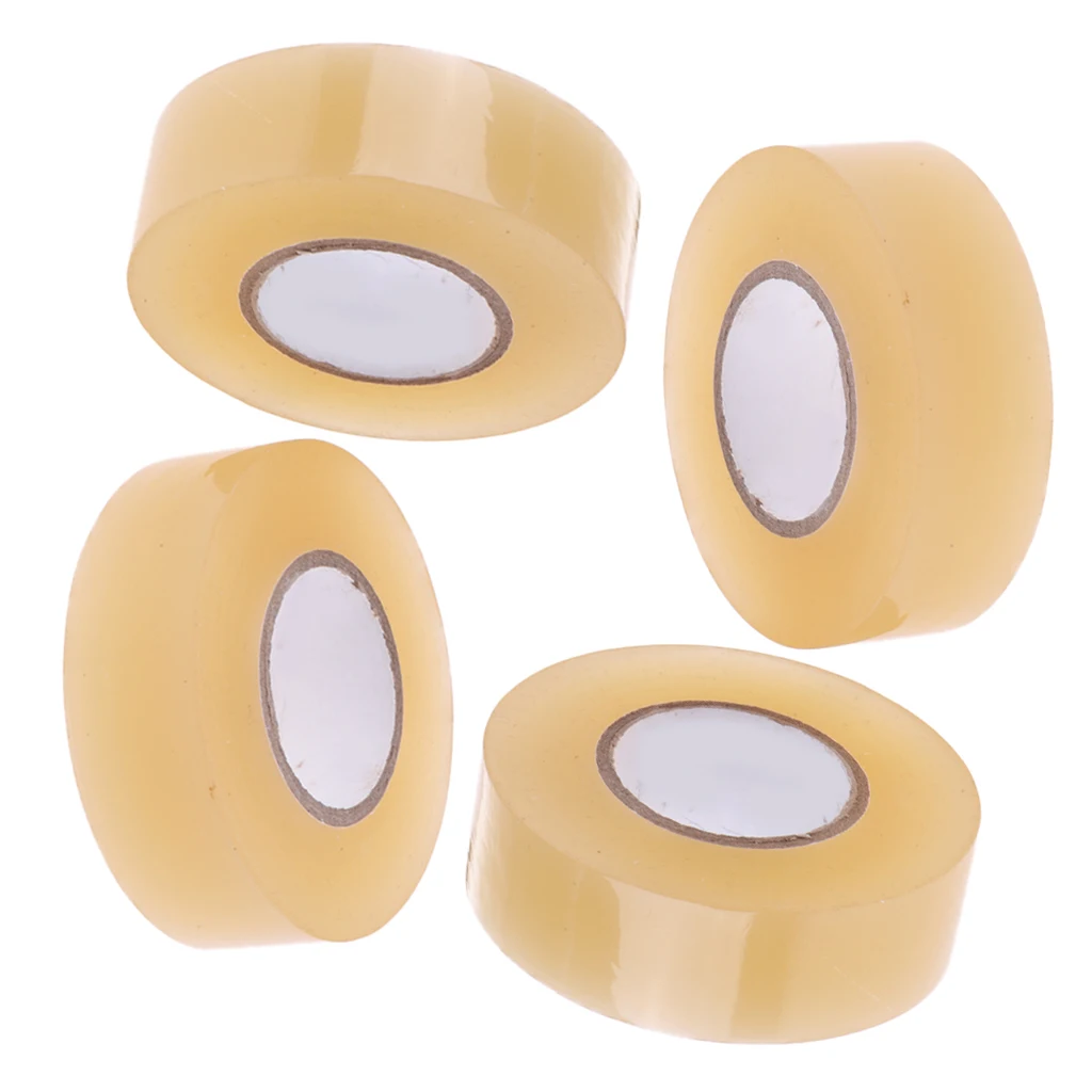 4 Rolls of Premium PVC Clear Hockey Tape for Ice Hockey Socks & Shin Guards