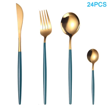 24pcs Christmas Fork Spoon Cutting Tool Dinnerware Set Easy Clean Rustproof Portable Tableware Cutlery Teaspoon Stainless Steel
24pcs Christmas Fork Spoon Cutting Tool Dinnerware Set Easy Clean Rustproof Portable Tableware Cutlery Teaspoon Stainless Steel