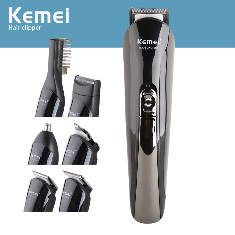 Kemei 6 in 1 Electric Hair Clipper Shave Machine Beard trimmer Hair Cutter Ear Nose Hair Trimmer Facial Cleaner Man Barber tools
Kemei 6 in 1 Electric Hair Clipper Shave Machine Beard trimmer Hair Cutter Ear Nose Hair Trimmer Facial Cleaner Man Barber tools