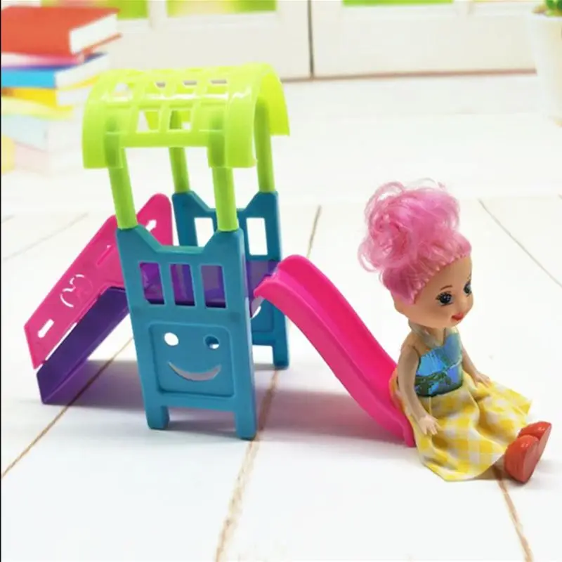 Слайд для кукол игрушки девочек лестница парк развлечений раздвижные аксессуары
