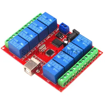 8 channel DC 5V 12V 24V relay module /computer USB control switch driver / PC Intelligent Controller eight way USB module
8 channel DC 5V 12V 24V relay module /computer USB control switch driver / PC Intelligent Controller eight way USB module