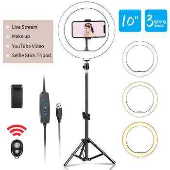 10inch Dimmable LED Selfie Ring Light for Photo Video, Light ringlight For Live YouTube , Live Lighting Photo Photography Studio
10inch Dimmable LED Selfie Ring Light for Photo Video, Light ringlight For Live YouTube , Live Lighting Photo Photography Studio