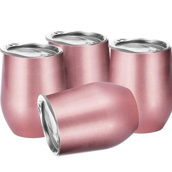 1 Set 4 Pcs 12 Oz Unbreakable Drinkware Stemless Wine Tumbler Stainless Steel Triple-Insulated Vacuum Wine Glass Cup with Lids
1 Set 4 Pcs 12 Oz Unbreakable Drinkware Stemless Wine Tumbler Stainless Steel Triple-Insulated Vacuum Wine Glass Cup with Lids