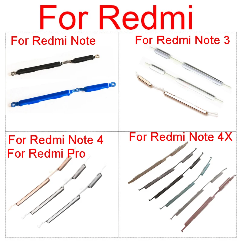 Кнопка включения/выключения питания для Xiaomi Redmi Hongmi Red Rice Note 3 4 4X Pro кнопка