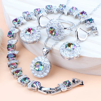 Silver 925 Wedding Bridal Jewelry Sets For Women Costume Jewelry Cubic Zirconia Ring Earrings Bracelet Pendant Necklace Sets
Silver 925 Wedding Bridal Jewelry Sets For Women Costume Jewelry Cubic Zirconia Ring Earrings Bracelet Pendant Necklace Sets