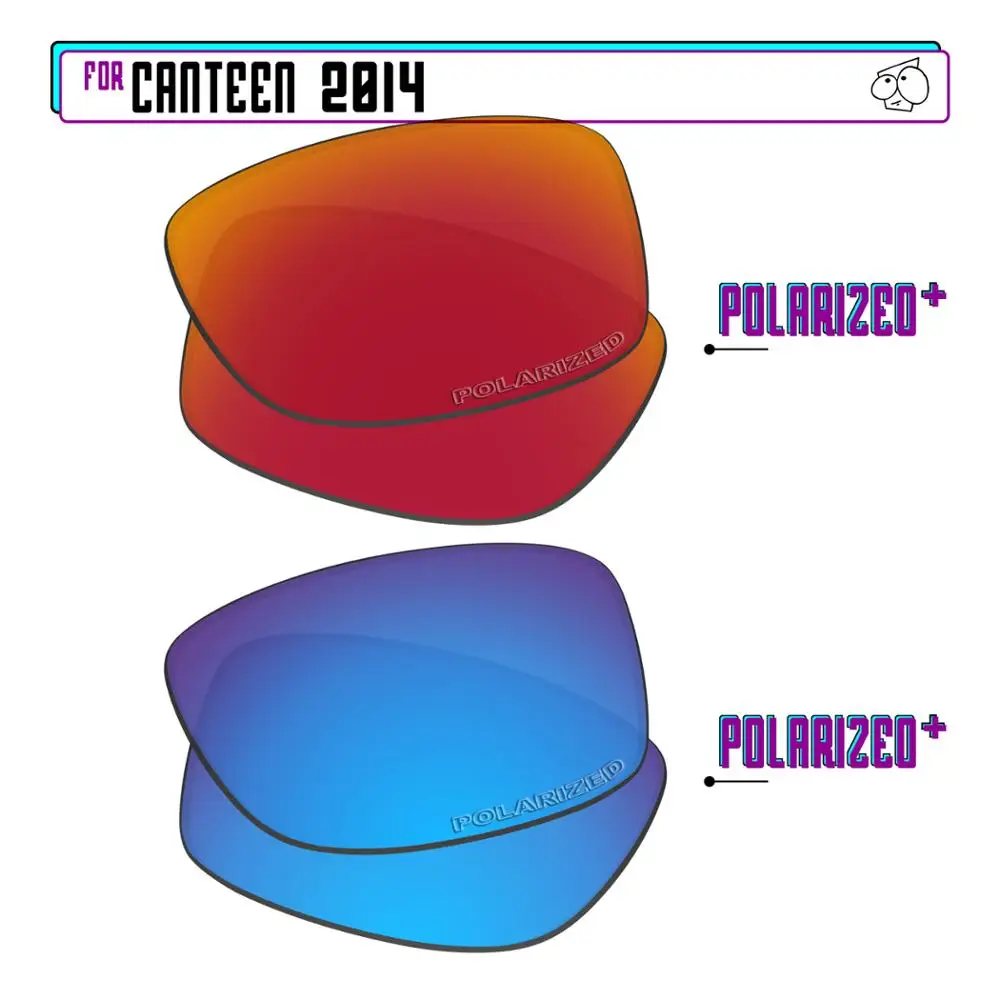 EZReplace Polarized Replacement Lenses for - Oakley Canteen 2014 Sunglasses - BlueP Plus-RedP Plus
EZReplace Polarized Replacement Lenses for - Oakley Canteen 2014 Sunglasses - BlueP Plus-RedP Plus