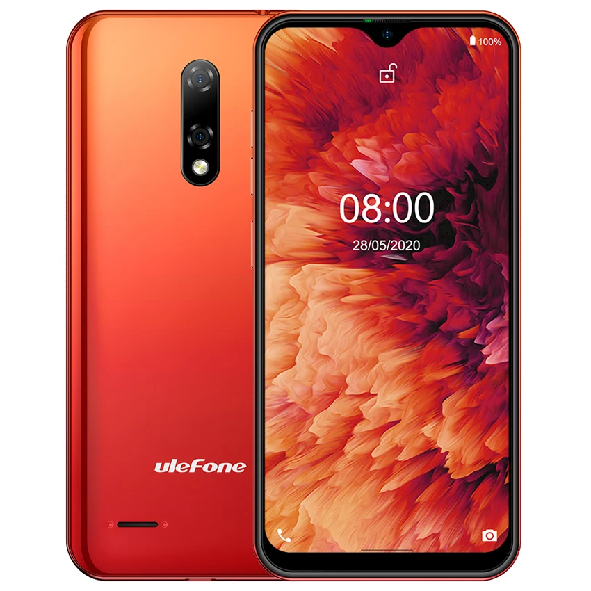 

Ulefone Note 8P Android 10 Go mobile phones Waterdrop Screen Quad Core 2GB+16GB cell phone 5.5" 8MP Camera GPS 4G Smartphone