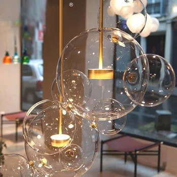 Bubbles Designer Pendant Lights Restaurant Creative Pendant Lamp Modern Living Room Hotel Hanging Lights Fixture Nordic Glass AC
Bubbles Designer Pendant Lights Restaurant Creative Pendant Lamp Modern Living Room Hotel Hanging Lights Fixture Nordic Glass AC