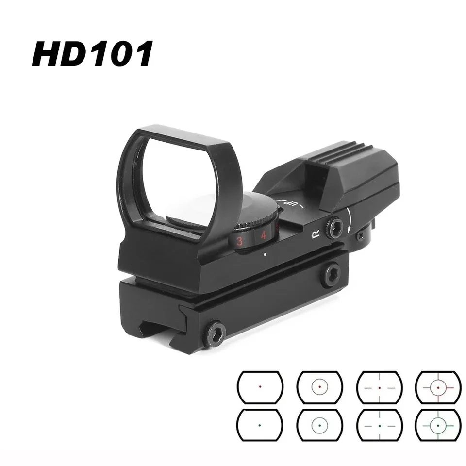 DREAMY Riflescope Tactical Reflex 4 Reticle Optics Holographic Red Dot Sight Hunting Scope 11mm/20mm Rail For Airsoft Air Gun
DREAMY Riflescope Tactical Reflex 4 Reticle Optics Holographic Red Dot Sight Hunting Scope 11mm/20mm Rail For Airsoft Air Gun