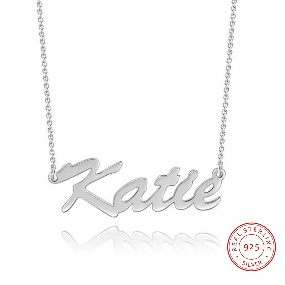 925 Sterling Sliver Name Necklaces Personalized Simple Promised Pendant Engraved Names Fashion Engagement Jewelry Gift for Women
925 Sterling Sliver Name Necklaces Personalized Simple Promised Pendant Engraved Names Fashion Engagement Jewelry Gift for Women