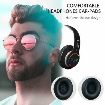 LED Bluetooth 5.0 Wireless Headphones Earphones Bass Over Ear Noise Cancelling Bluetooth Headphone Fm Radio Wireless Headphones
LED Bluetooth 5.0 Wireless Headphones Earphones Bass Over Ear Noise Cancelling Bluetooth Headphone Fm Radio Wireless Headphones
