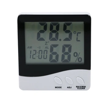 Hot Multifunction Thermometer Hygrometer Mini Automatic Electronic Temperature Digital Humidity Monitor Clock with LCD Screen
Hot Multifunction Thermometer Hygrometer Mini Automatic Electronic Temperature Digital Humidity Monitor Clock with LCD Screen