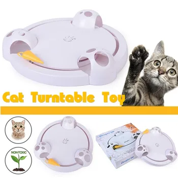 Funny Cat Interactive Pet Cat Toys Automatic Rotating Cat Play Teaser Plate Mice Catch Toy Electric Playing Exercise Toys
Funny Cat Interactive Pet Cat Toys Automatic Rotating Cat Play Teaser Plate Mice Catch Toy Electric Playing Exercise Toys