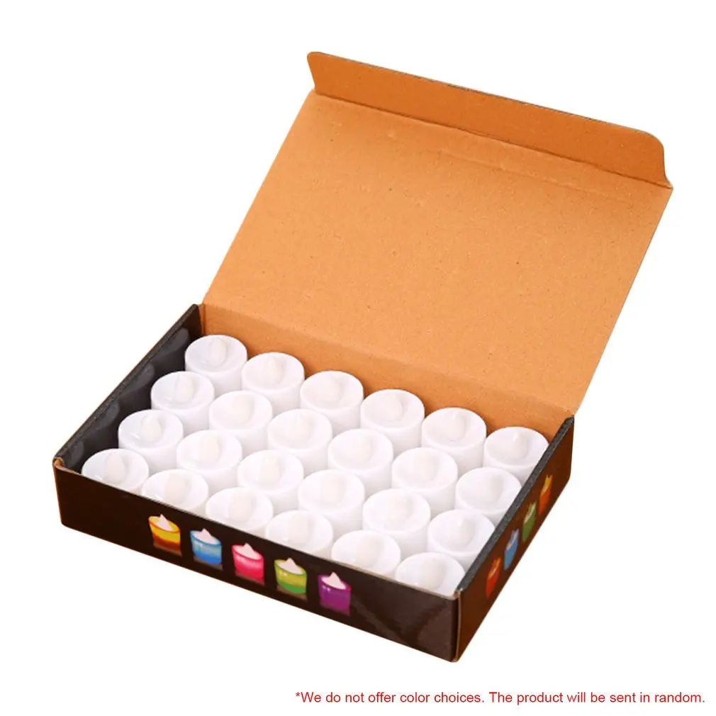 ICOCO 24pcs/set Romantic Multicolor LED Eletronic Candle Lamp Flameless Night Light Battery Powered For Home Wedding Party Decor
ICOCO 24pcs/set Romantic Multicolor LED Eletronic Candle Lamp Flameless Night Light Battery Powered For Home Wedding Party Decor