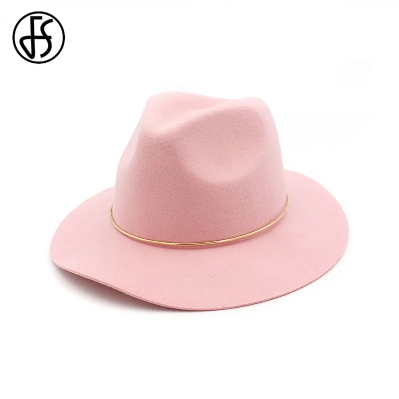 FS 2019 Autumn Wool Fedora Jazz Hat Pink Men Women Felt Hats Bowler Vintage Black Retro Cap Chapeu Panama Sombrero Mujer
FS 2019 Autumn Wool Fedora Jazz Hat Pink Men Women Felt Hats Bowler Vintage Black Retro Cap Chapeu Panama Sombrero Mujer