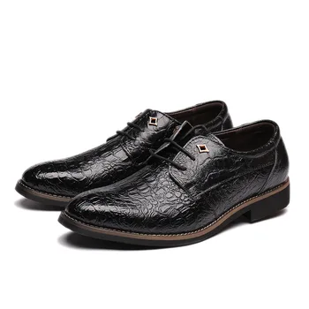 New Breathable Men Shoes Elegant Wedding Shoes Leather Shoes Men Casual Simple Lace Up Men Footwear Large Size Men Shoes 
New Breathable Men Shoes Elegant Wedding Shoes Leather Shoes Men Casual Simple Lace Up Men Footwear Large Size Men Shoes