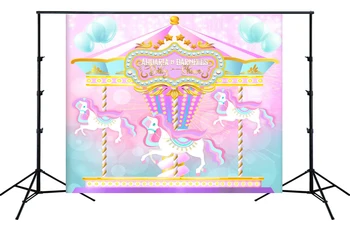 birthday party backdrop for girls pink and blue Carousel balloon photo studio newborn photography booth props DecorationSM-272
birthday party backdrop for girls pink and blue Carousel balloon photo studio newborn photography booth props DecorationSM-272