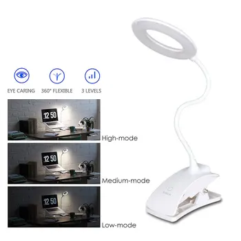 USB Rechargeable Clip Reading Desk Lamp LED Foldable Touch Switch 3 Modes Night Light Eye Protection Stepless Dimmer Table Lamp
USB Rechargeable Clip Reading Desk Lamp LED Foldable Touch Switch 3 Modes Night Light Eye Protection Stepless Dimmer Table Lamp