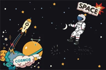 Laeacco Space Cartoon Astronaut Moon Star Photography Backdrop Baby Birthday Portrait Room Decor Vinyl Photo Background Studio
Laeacco Space Cartoon Astronaut Moon Star Photography Backdrop Baby Birthday Portrait Room Decor Vinyl Photo Background Studio