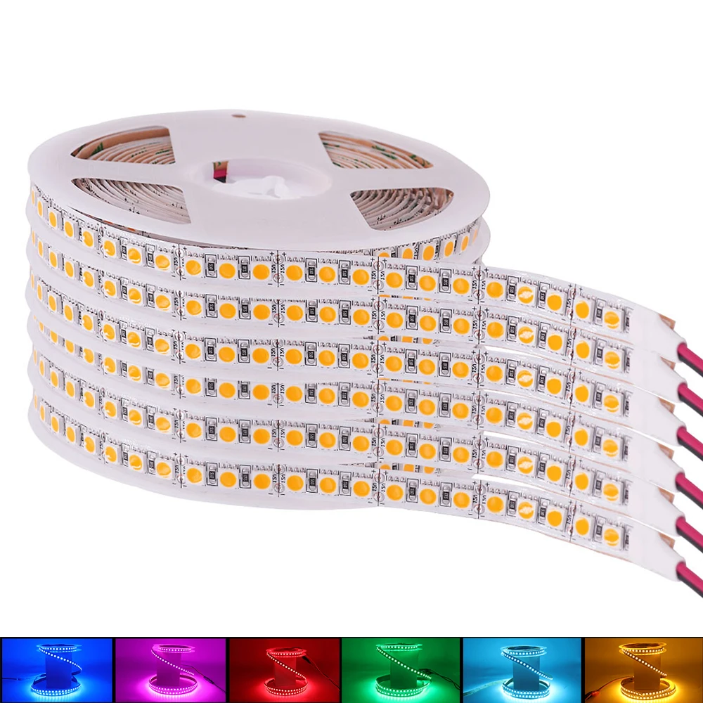 5 м светодиодный ленточный светильник DC 12 В 5050 RGB гибкая светодиодная лента 120 светодиодов/м ленточный светильник водонепроницаемый ледяной синий/белый/теплый белый/красный/розовый/синий 
5 м светодиодный ленточный светильник DC 12 В 5050 RGB гибкая светодиодная лента 120 светодиодов/м ленточный светильник водонепроницаемый ледяной синий/белый/теплый белый/красный/розовый/синий