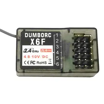 X6F 2.4G 6CH Radio Control System Receiver Remote Controller with Gyro Compatible for Domborc RC X6 Transmitter RC Car
X6F 2.4G 6CH Radio Control System Receiver Remote Controller with Gyro Compatible for Domborc RC X6 Transmitter RC Car