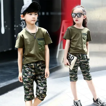 Kids Boys Girls Clothing Set Cotton Summer Camouflage T Shirt + Shorts Boy Sports Suit 4-12 Years Teen Children Tracksuit
Kids Boys Girls Clothing Set Cotton Summer Camouflage T Shirt + Shorts Boy Sports Suit 4-12 Years Teen Children Tracksuit