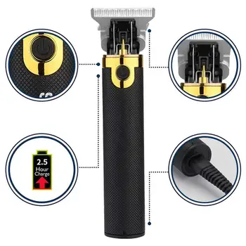 Hair Trimmer USB Rechargeable Electric Hair Clipper Barbershop Machine T-blade Cutting Men 0mm Cordless Out Baldheaded Hair V9A0
Hair Trimmer USB Rechargeable Electric Hair Clipper Barbershop Machine T-blade Cutting Men 0mm Cordless Out Baldheaded Hair V9A0