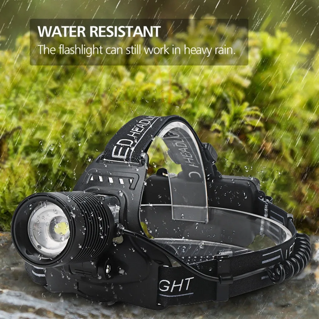 Rechargeable Headlamp T6 Zoom Headlight Waterproof Head Lamp Torch Flashlight XHP70 LED Head Lamps Use 2*18650 Battery #F5
Rechargeable Headlamp T6 Zoom Headlight Waterproof Head Lamp Torch Flashlight XHP70 LED Head Lamps Use 2*18650 Battery #F5