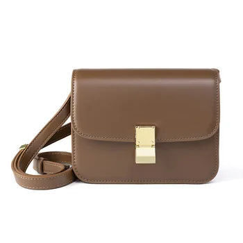 Pu solid color lock lock tofu bag ladies Korean version of one shoulder small square bag fashion with cross-body bag
Pu solid color lock lock tofu bag ladies Korean version of one shoulder small square bag fashion with cross-body bag