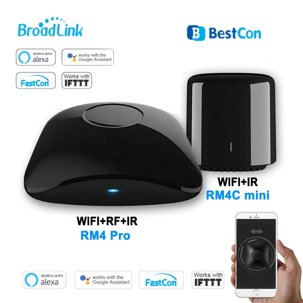 Broadlink RM4 pro RM4C Универсальный Интеллектуальный мини-пульт дистанционного