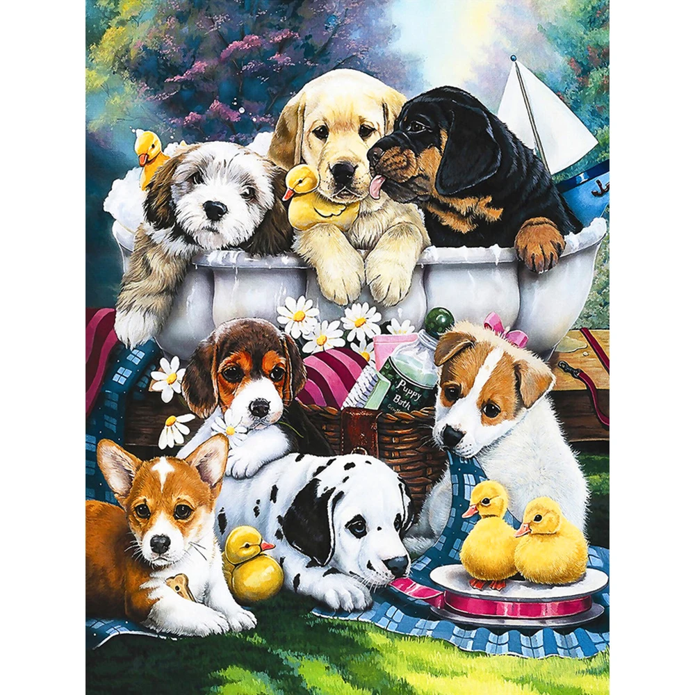 Diamond Painting "Dogs" 5D Full Square/Round Drill Daimond Painting Volledig Embroidery for Home Decor Cartoon Animal Gift
Diamond Painting "Dogs" 5D Full Square/Round Drill Daimond Painting Volledig Embroidery for Home Decor Cartoon Animal Gift