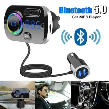 Bluetooth 5.0 FM Transmitter, Radio Adapter Hands-Free Car Kit QC3.0 2.4A Dual USB Ports, AUX Input/Output, TF Card Mp3 Player
Bluetooth 5.0 FM Transmitter, Radio Adapter Hands-Free Car Kit QC3.0 2.4A Dual USB Ports, AUX Input/Output, TF Card Mp3 Player