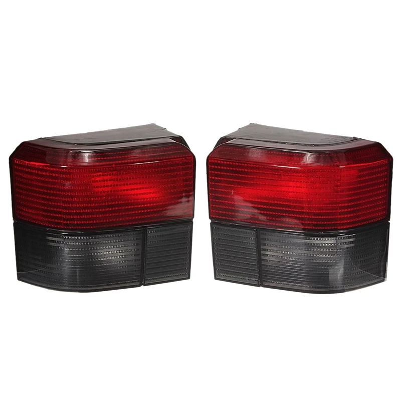 

1 Pair Smoked Red Transporter Tail Light Lamps Cover Rear Bumper Tail Light Brake Light Lamp for T4 Caravelle