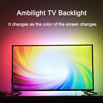 Ambilight Dynamic TV Backlight For HDTV HDMI Device Flexible Smart Pixels RGB LED Strip DC5V Raspberry Pi 40-80 inch Full Kit
Ambilight Dynamic TV Backlight For HDTV HDMI Device Flexible Smart Pixels RGB LED Strip DC5V Raspberry Pi 40-80 inch Full Kit