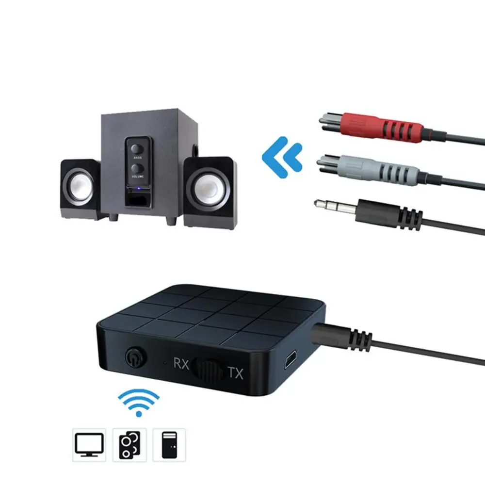 Bluetooth 5.0 Audio Receiver Transmitter AUX RCA 3.5MM 3.5 Jack USB Music Stereo Wireless Adapters Dongle For Car TV PC Speaker
Bluetooth 5.0 Audio Receiver Transmitter AUX RCA 3.5MM 3.5 Jack USB Music Stereo Wireless Adapters Dongle For Car TV PC Speaker