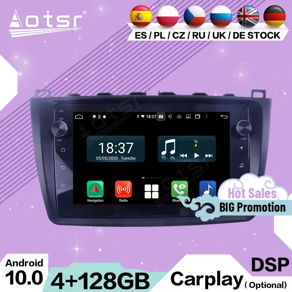 128G Carplay Мультимедиа Стерео Android 10 для Mazda 6 2008 2009 2010 2011 2012 GPS навигация IPS Видео Радио приемник головное устройство
128G Carplay Мультимедиа Стерео Android 10 для Mazda 6 2008 2009 2010 2011 2012 GPS навигация IPS Видео Радио приемник головное устройство