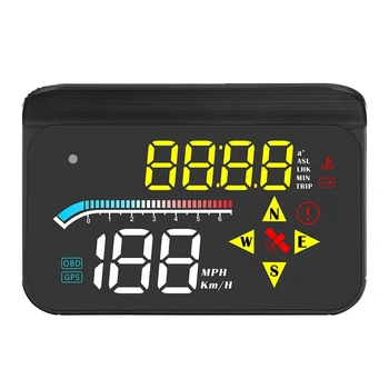 New Head Up Display OBD2 GPS Dual System Windshield Speed Projector Security Alarm Water Temp Overspeed RPM M17
New Head Up Display OBD2 GPS Dual System Windshield Speed Projector Security Alarm Water Temp Overspeed RPM M17