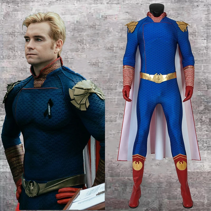 

The Boys Season 1 Cosplay Starlight Homelander Superhero Halloween Cosplay Costumes Adult Suit Men Party costume Shoes Cloak