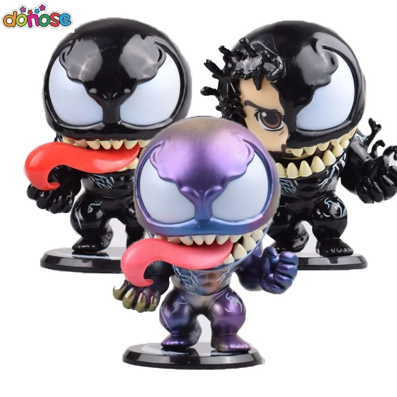 3 style 9cm BobbleHead Venom Figure Avengers spider-man Eddie Brock Q Version PVC Action Figure Collection Model Kids Toy Doll
3 style 9cm BobbleHead Venom Figure Avengers spider-man Eddie Brock Q Version PVC Action Figure Collection Model Kids Toy Doll