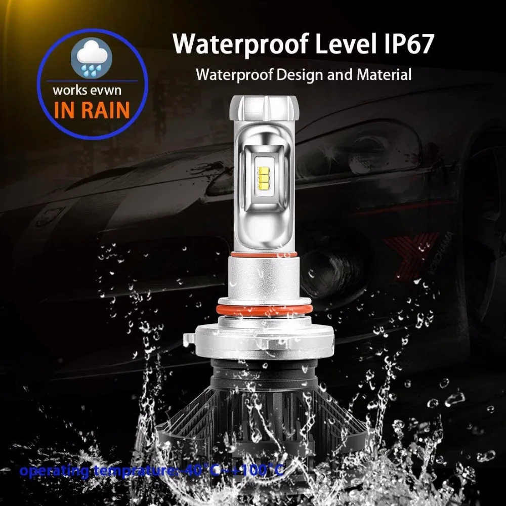 OVEHEL Car Light ZES HB4 LED Headlight Bulbs