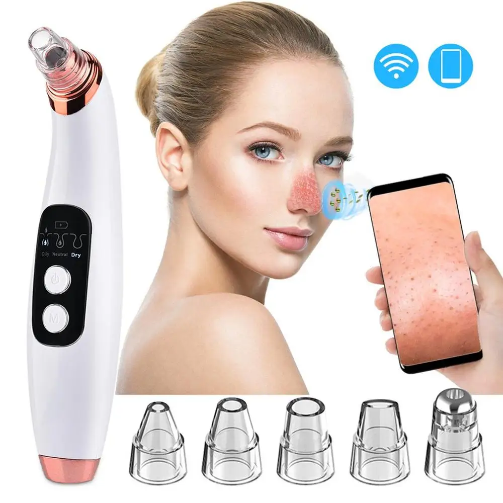 Blackhead Remover Face Deep Nose Cleaner T Zone Pore Acne Pimple Removal Vacuum Suction Facial Diamond Beauty Clean Skin Tool
Blackhead Remover Face Deep Nose Cleaner T Zone Pore Acne Pimple Removal Vacuum Suction Facial Diamond Beauty Clean Skin Tool