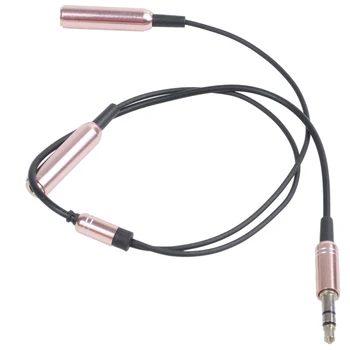 3.5 mm dual connector male - female jack adapter cable audio tone black gold
3.5 mm dual connector male - female jack adapter cable audio tone black gold