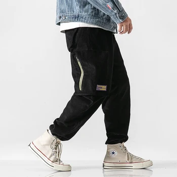 Male Loose Multi-Pocket Streetwear Hip Hop Harem Trouser Jogger Sweatpants Men Vintage Fashion Corduroy Casual Cargo Pants
Male Loose Multi-Pocket Streetwear Hip Hop Harem Trouser Jogger Sweatpants Men Vintage Fashion Corduroy Casual Cargo Pants