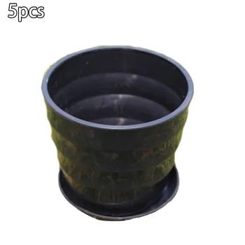 5PCS Flower Pots Resin Plant Flower Pot With Tray Round Balcony Plants Garden Pots Decor Practical New
5PCS Flower Pots Resin Plant Flower Pot With Tray Round Balcony Plants Garden Pots Decor Practical New