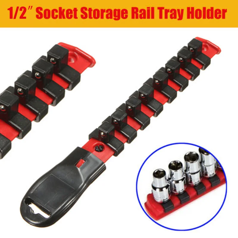 new arrival 3/8" Drive Socket Rack Storage Rail Tray Holder Shelf Organizer Tool W/ 8 Clips hot selling
new arrival 3/8" Drive Socket Rack Storage Rail Tray Holder Shelf Organizer Tool W/ 8 Clips hot selling