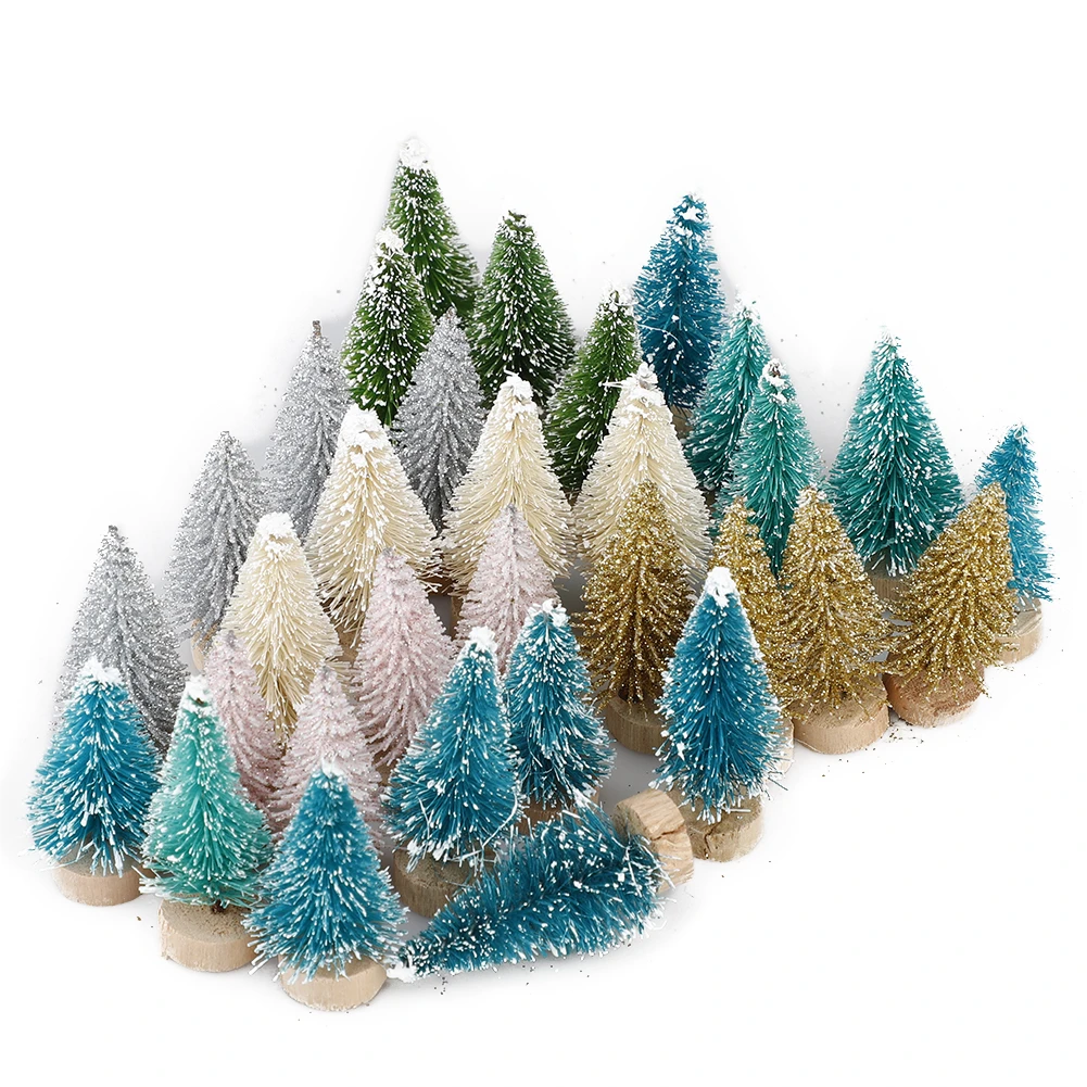 33Pcs Fake Pine Tree Small DIY Christmas Tree Mini Sisal Bottle Brush Christmas Tree Santa Snow Frost Village House Decoration S
33Pcs Fake Pine Tree Small DIY Christmas Tree Mini Sisal Bottle Brush Christmas Tree Santa Snow Frost Village House Decoration S