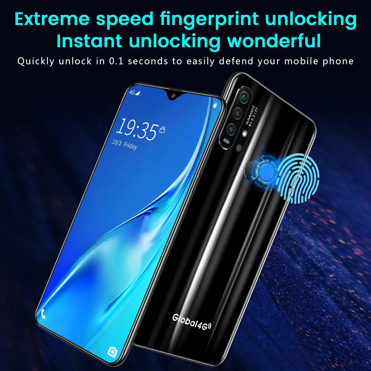 Global Version SOYES R30 Plus Mobile Phones 6.3inch 4G LTE Cell Phones Android face ID 4500mAh Smartphone 4GB RAM 64GB ROM Phone
