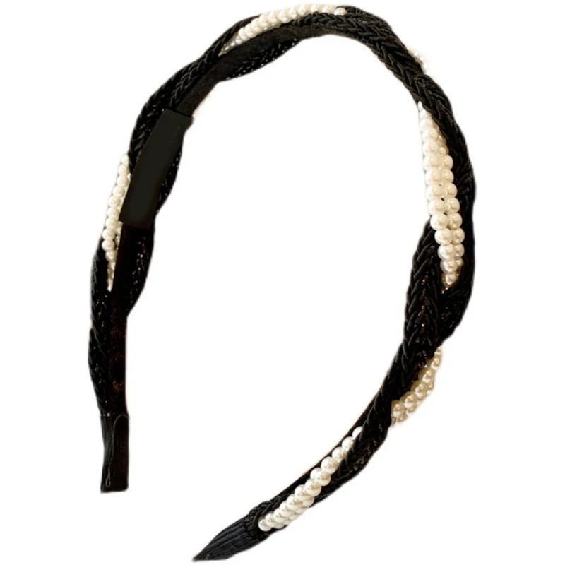 Pearl Headband Fashionable Korean Style Elegant Braided Bangs Holder Hair Accessories for Women Girls
Pearl Headband Fashionable Korean Style Elegant Braided Bangs Holder Hair Accessories for Women Girls
