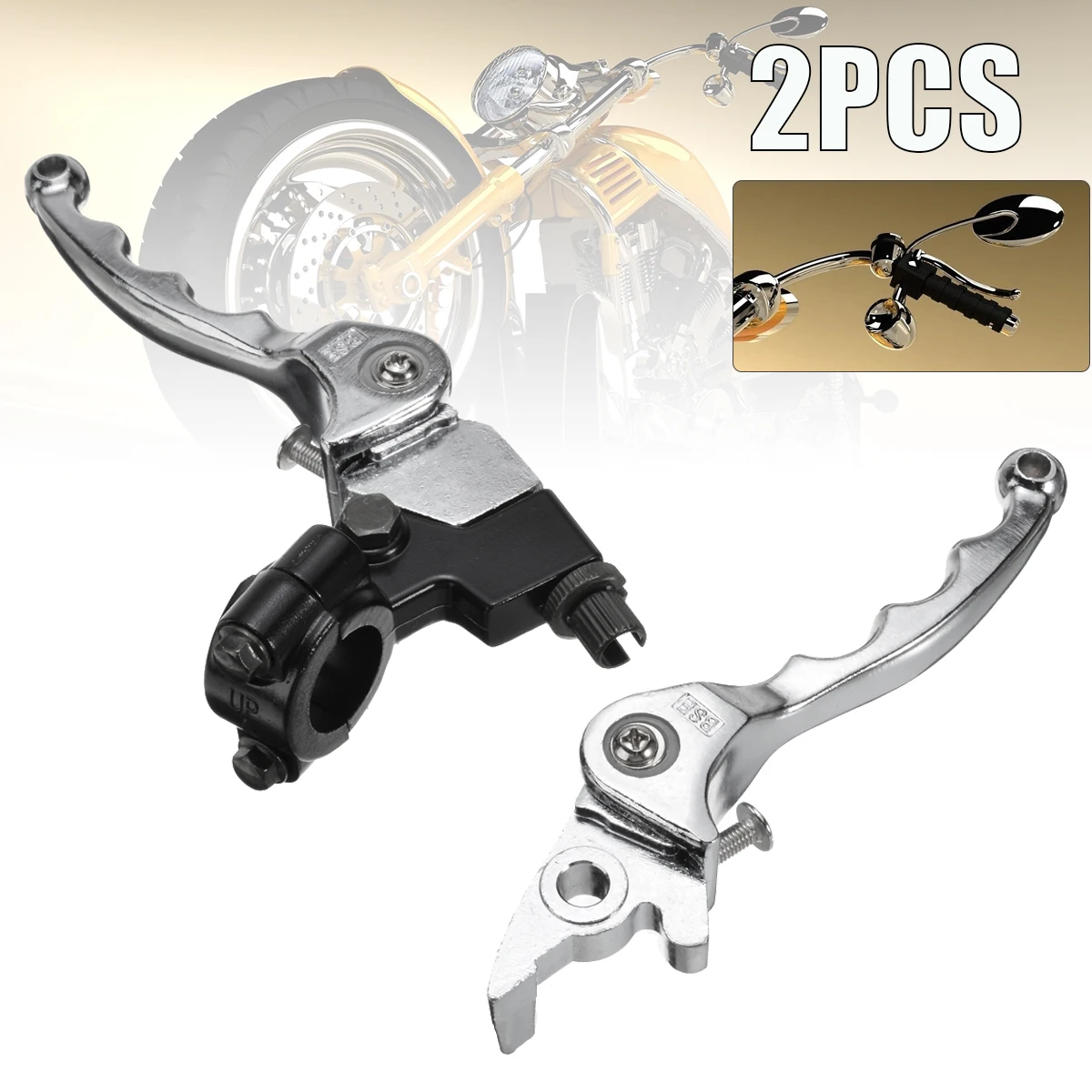 Mayitr 1Pair Pitbike Hydraulic Snap Fold Back Brake Clutch Lever 110 125 140 150cc For Pit Dirt Bikes Motorbikes Motorcycle 
Mayitr 1Pair Pitbike Hydraulic Snap Fold Back Brake Clutch Lever 110 125 140 150cc For Pit Dirt Bikes Motorbikes Motorcycle